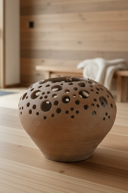 The Gathered Collection — Raw Clay Cutout Bowl by Michael Ezzell