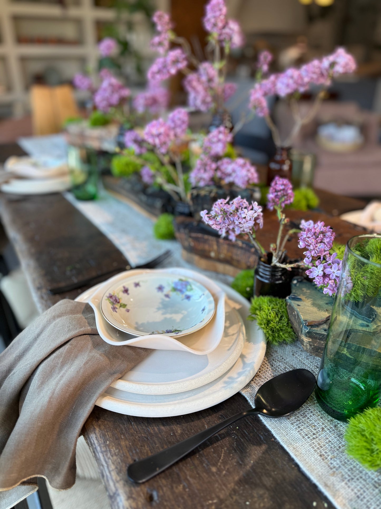 Evelyns Table and Sullivans Easel - A Day at McCharles House