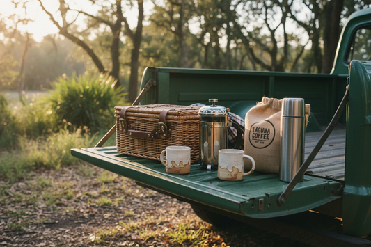 Good Morning Evelyn The Full Experience — Coffee Picnic Basket for Two | Bill & Evelyn